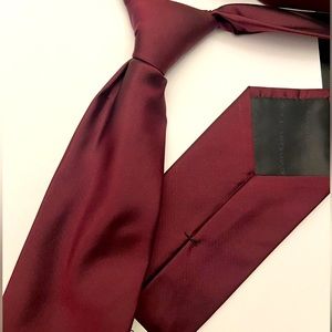Burgundy tie Calvin Klein